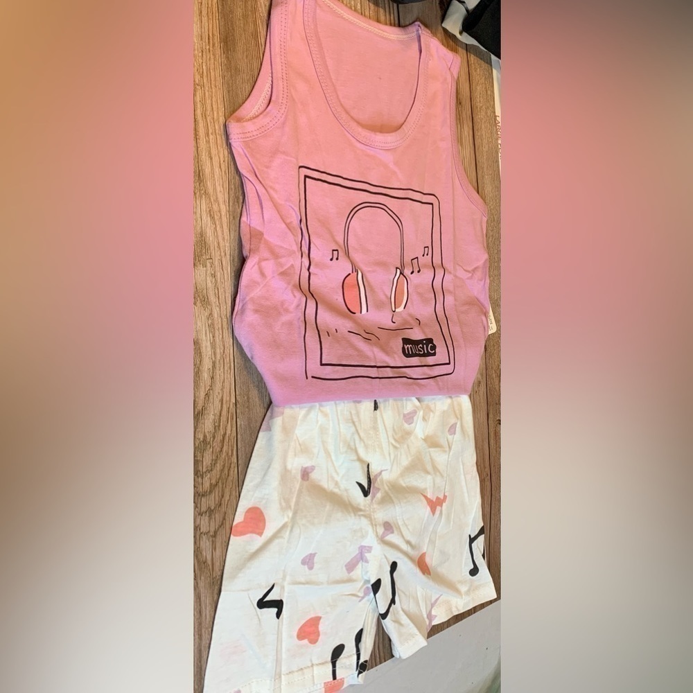 Sleeveless Top with Stretch Pants for Toddler Girl - Picture 2 of 3